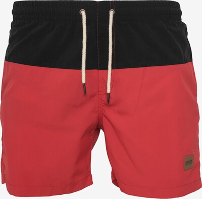 Urban Classics Kratke kopalne hlače | pastelno rdeča / črna barva, Prikaz izdelka