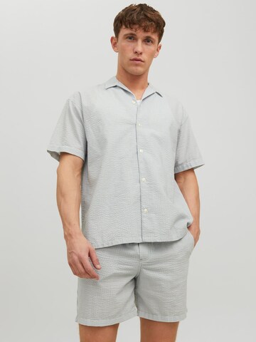 Coupe regular Chemise 'Palma' JACK & JONES en gris : devant