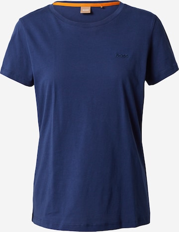 BOSS Orange T-Shirt in Blau: predná strana