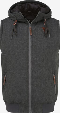 INDICODE JEANS Bodywarmer 'Lecter' in Grijs: voorkant