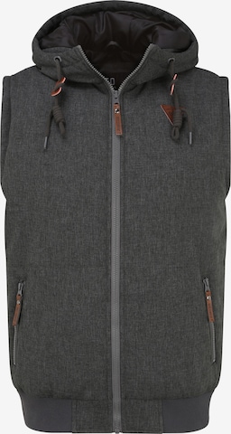 INDICODE JEANS Bodywarmer 'Lecter' in Grijs: voorkant