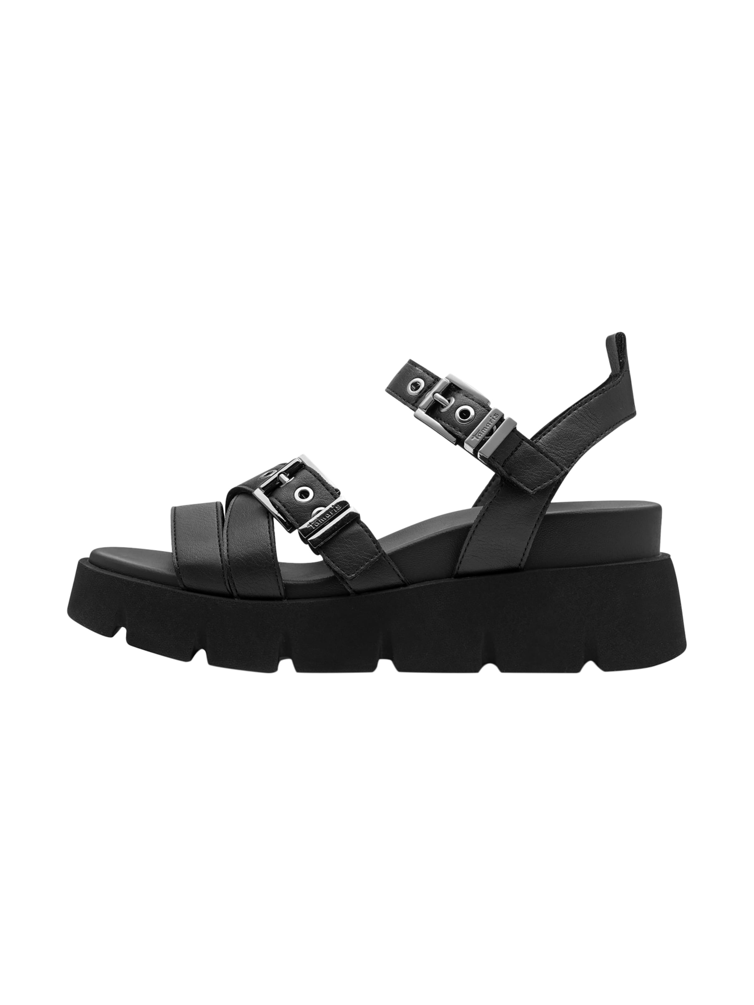 Tamaris Sandaal 'Riemchensandalen' in Zwart
