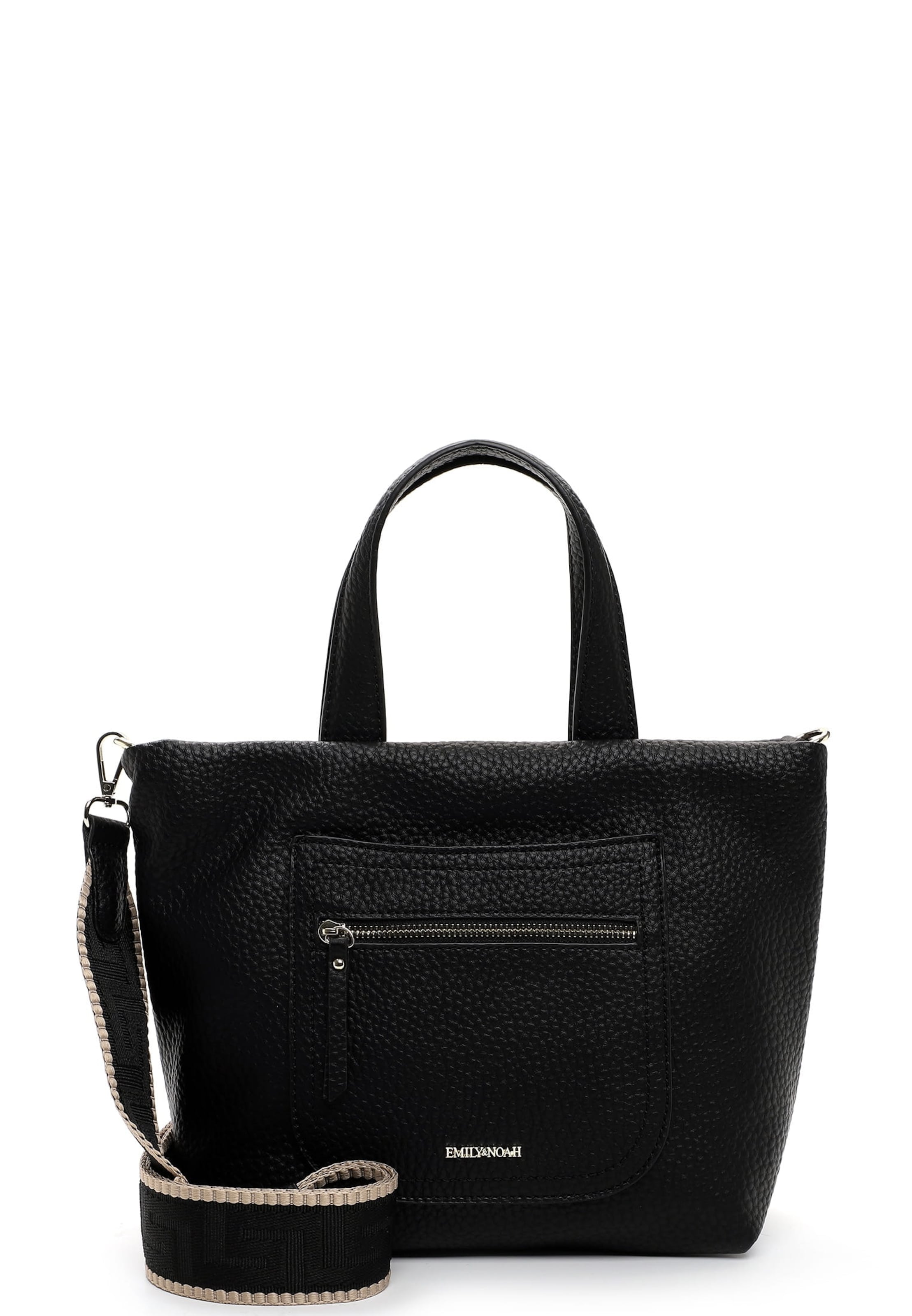 Emily & Noah Shopper 'Heidi' in Schwarz: Vorderseite
