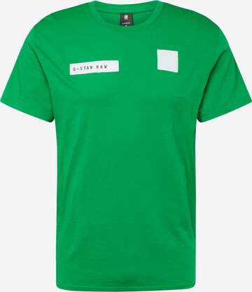 G-Star RAW - Camisa 'Velcro' em verde: frente