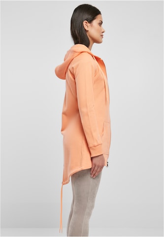 Urban Classics Zip-Up Hoodie in Orange