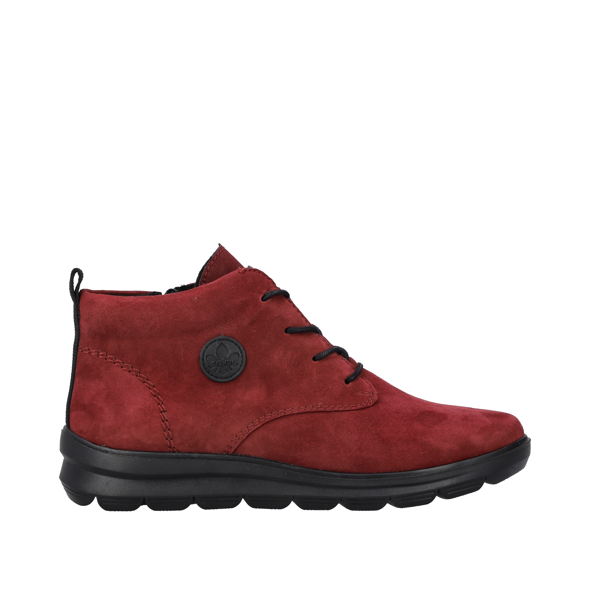Bottines à lacets Rieker en rouge