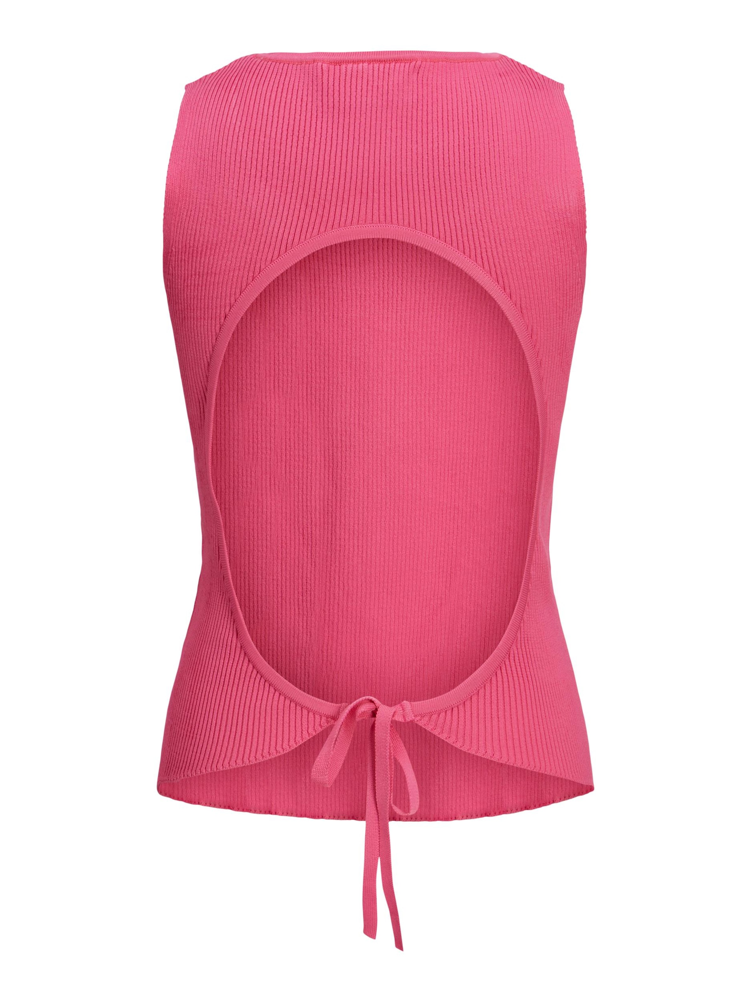 rožinė JJXX Megzta palaidinė be rankovių 'April'