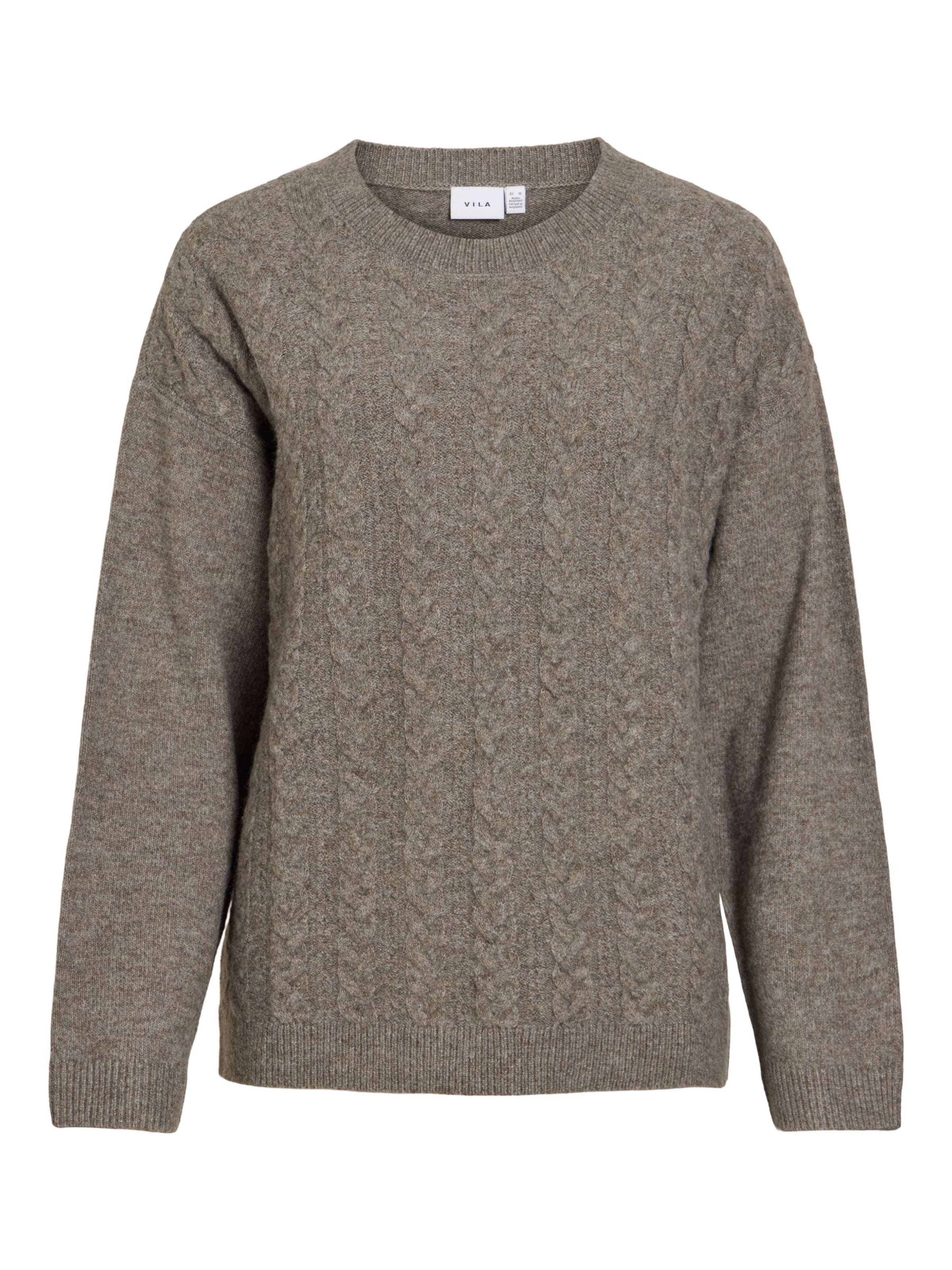 VILA - Jersey en gris: frente