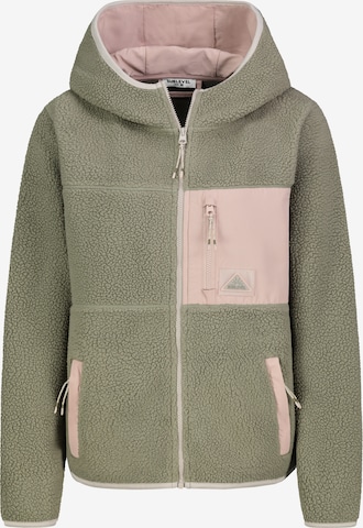 Sublevel Fleece jas in Groen: voorkant