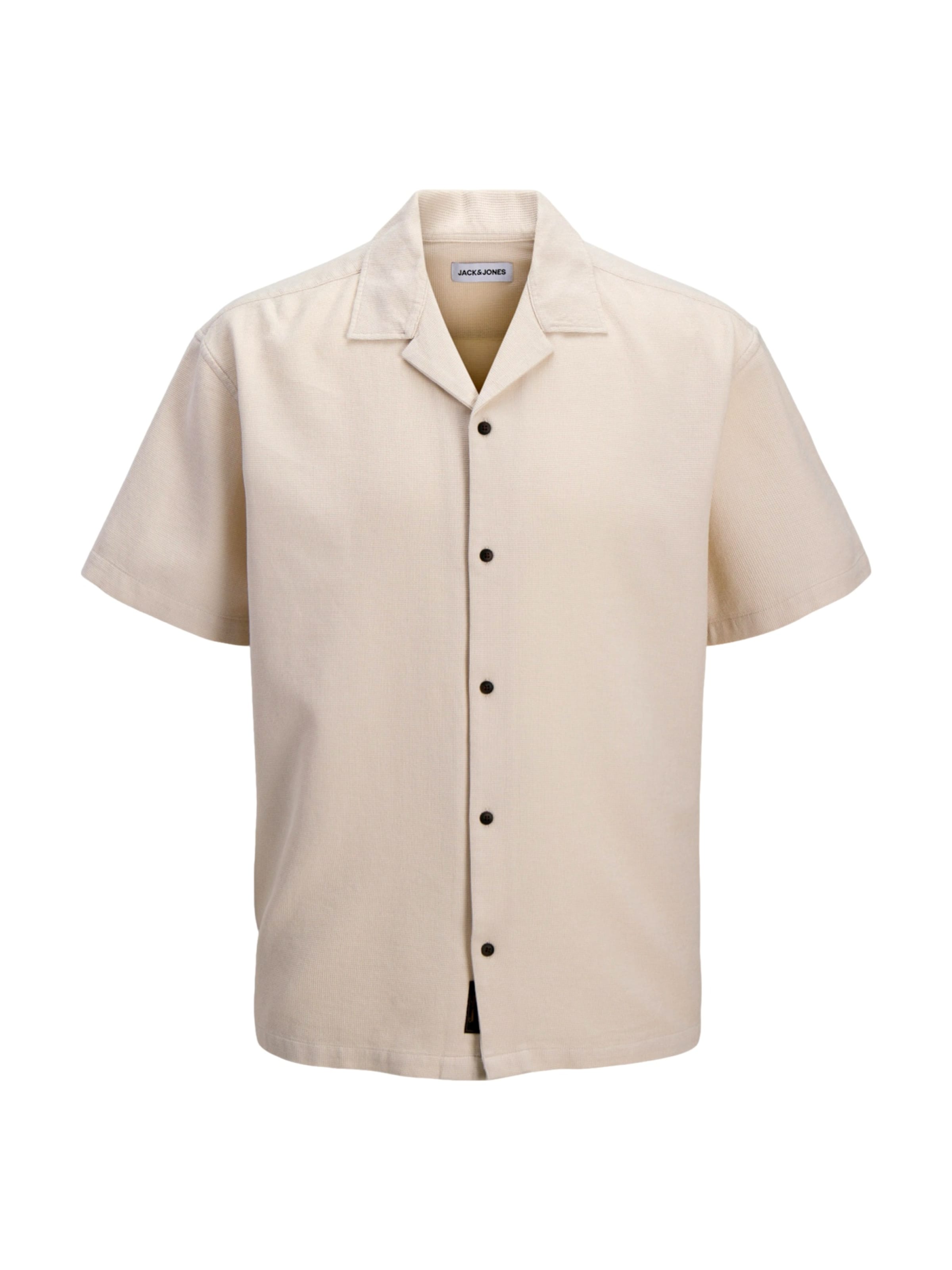 Regular fit Cămașă 'Global Waffle Resort' de la Jack & Jones Junior pe bej: față