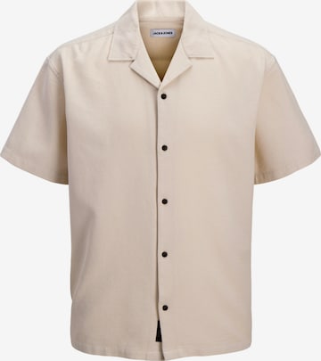 Regular fit Cămașă 'Global Waffle Resort' de la Jack & Jones Junior pe bej: față