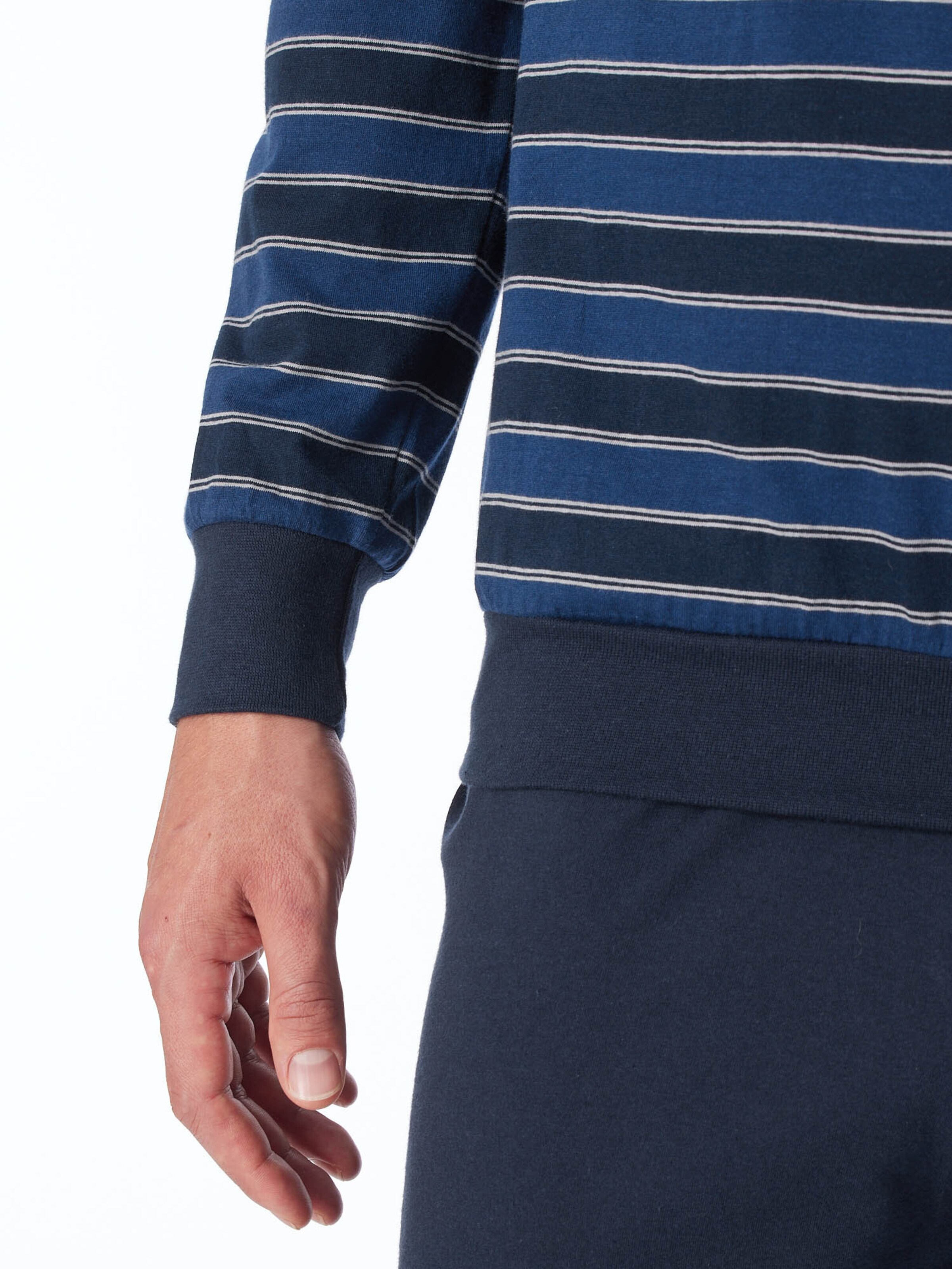 Pyjama long ' UNCOVER Nightwear ' uncover by SCHIESSER en bleu