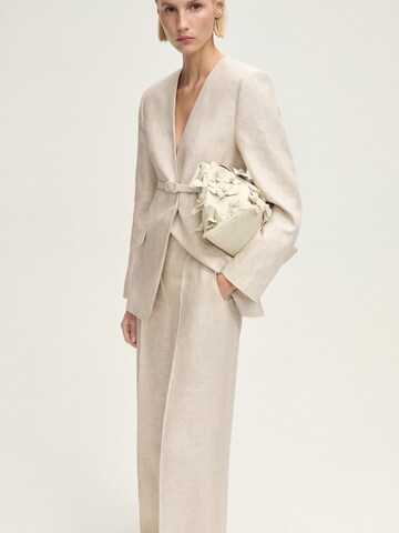 MANGO Wide leg Pantalon 'Margarit' in Grijs