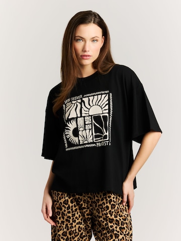 T-shirt 'PRTArela' PROTEST en noir : devant