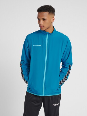 Hummel Sportjas in Blauw: voorkant