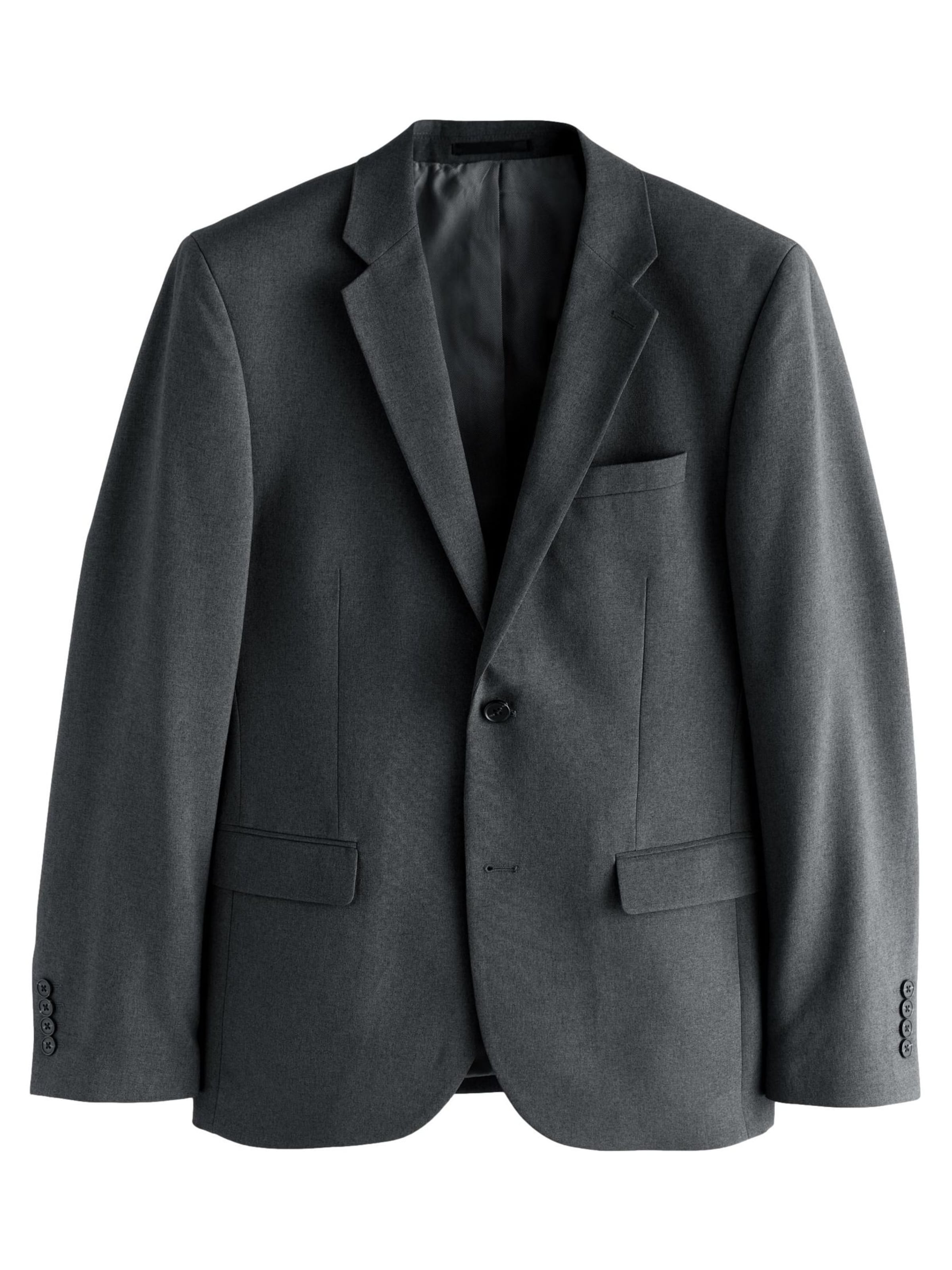 Next Slim Fit Sakko in Grau: Vorderseite