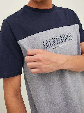 T-Shirt 'Dan' JACK & JONES en gris