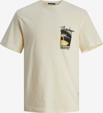JACK & JONES T-shirt 'ARUBA' i beige: framsida