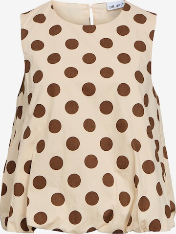 Top di OBJECT in beige: frontale