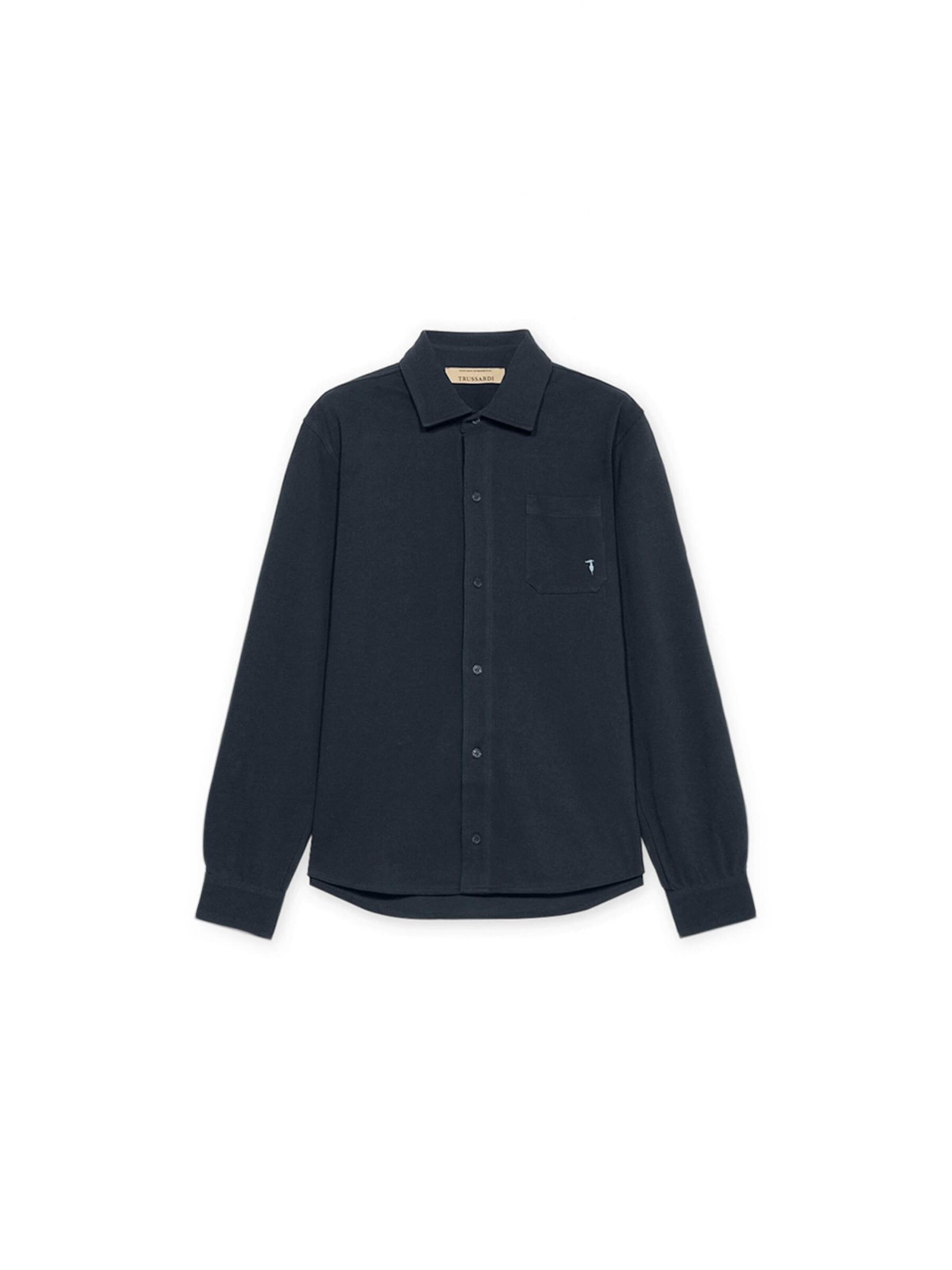 Trussardi Regular fit Overhemd in Blauw: voorkant