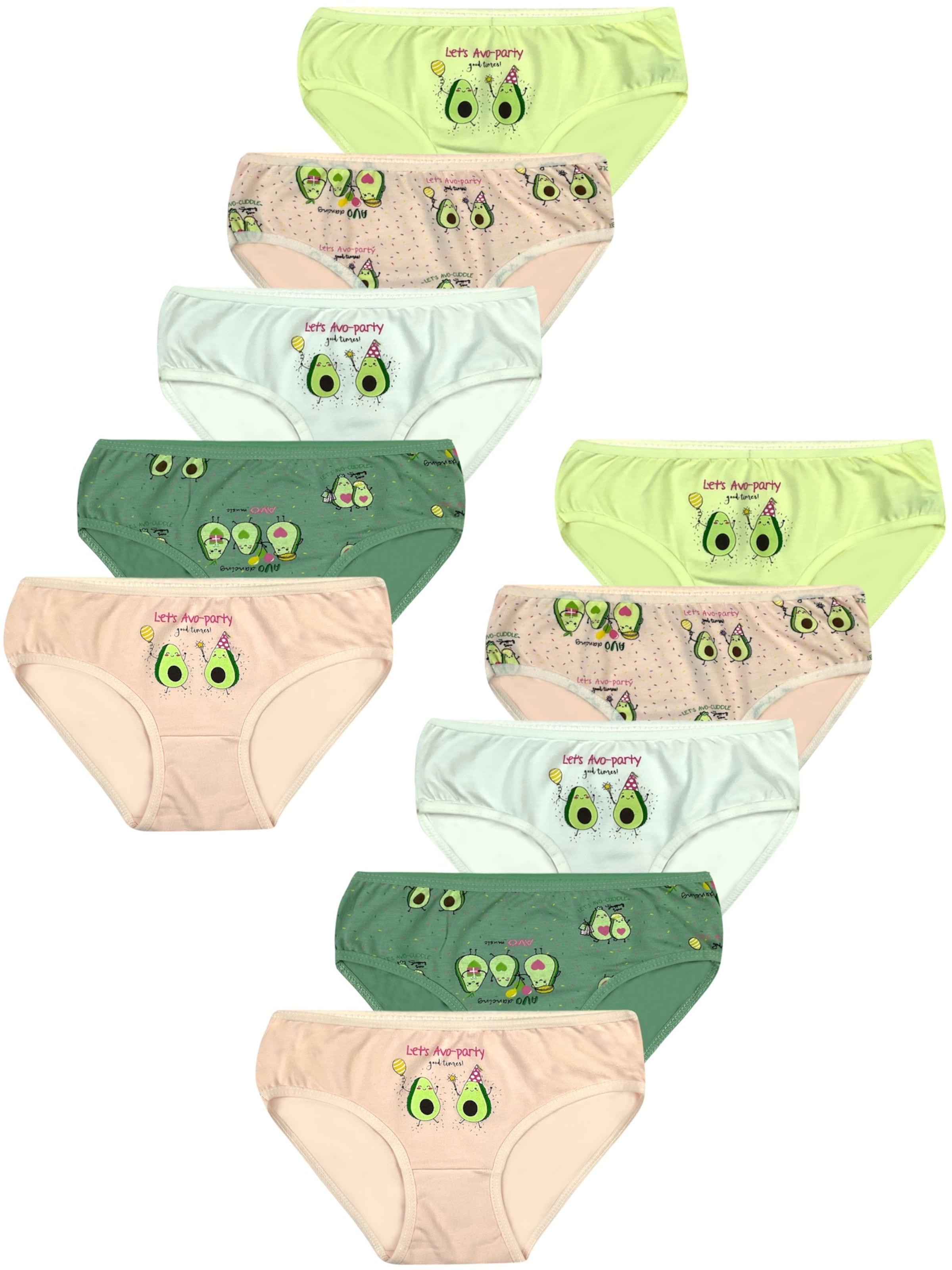 LOREZA Unterhose 'Mädchen Slips Carla'‌‌‌‌ in Mischfarben: Vorderseite