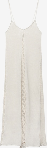 Pull&Bear Knit dress in Beige: front