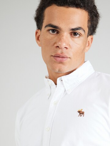 Abercrombie & Fitch Regular Fit Hemd in Weiß