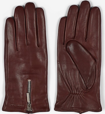 Gants 'Women's Leather Gloves Hannah Brown' Howard London en marron : devant