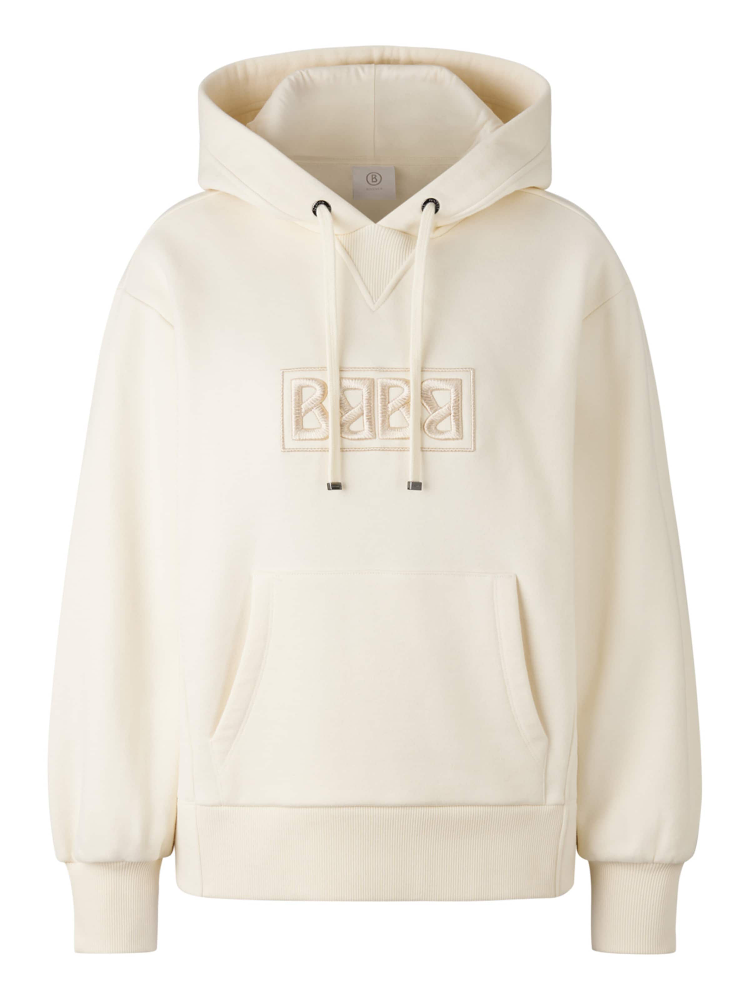 balts BOGNER Sportisks džemperis 'Tirah': no priekšpuses