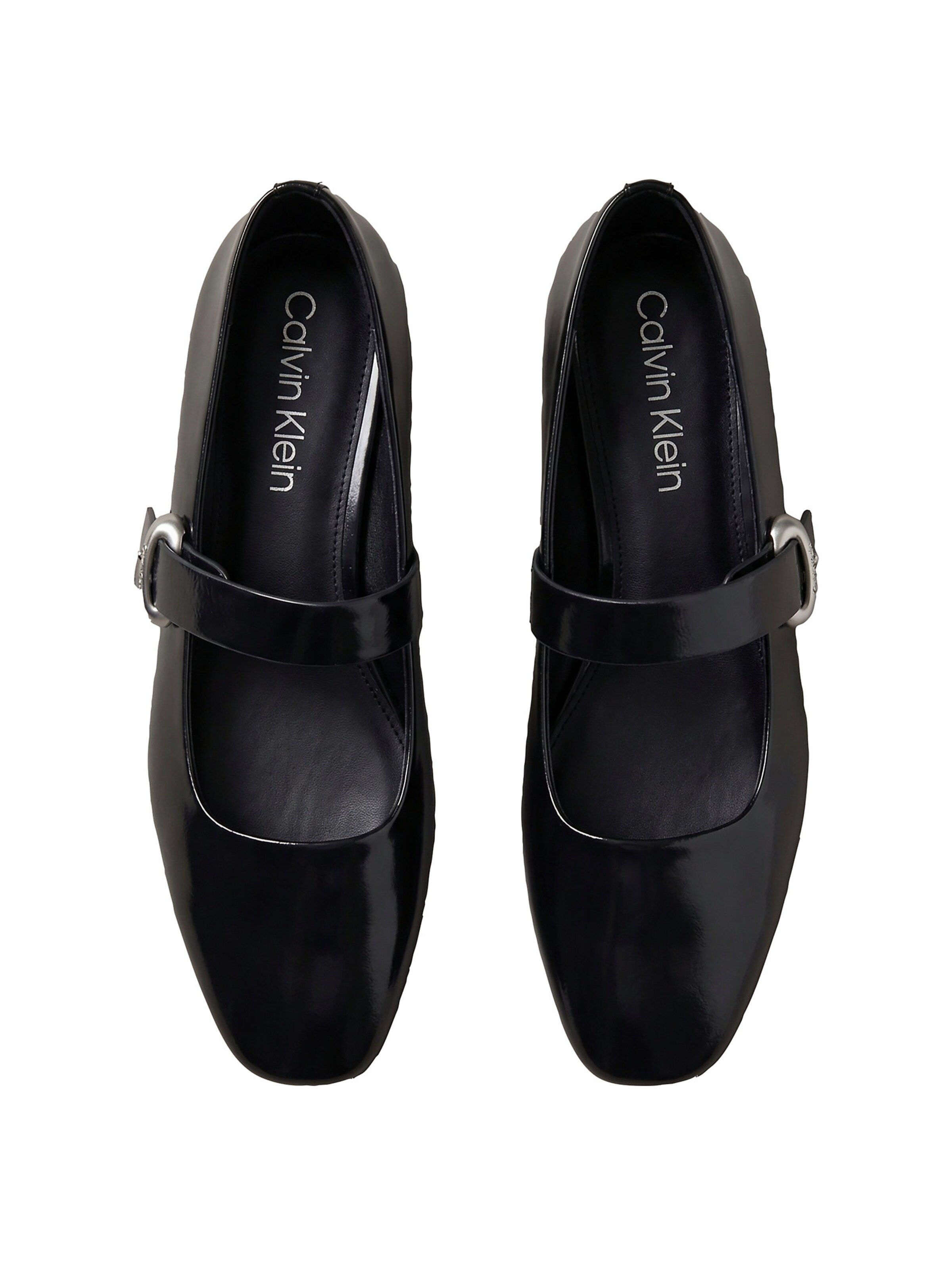 Calvin Klein Regular Ballet Flats with Strap in Black