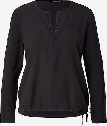 Camicia da donna di monari in nero: frontale