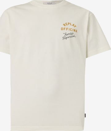 T-Shirt REPLAY en blanc : devant