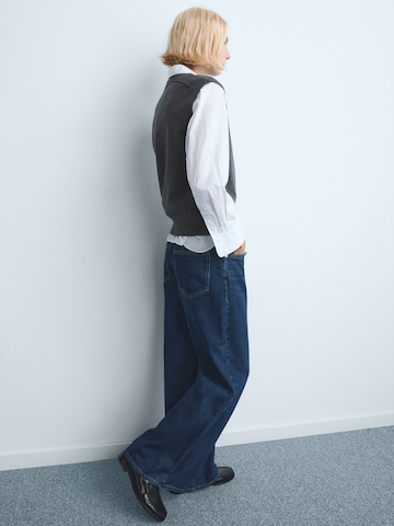 MANGO Широки крачоли Дънки 'ANNIE' в синьо