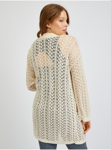 Orsay Knit Cardigan in White