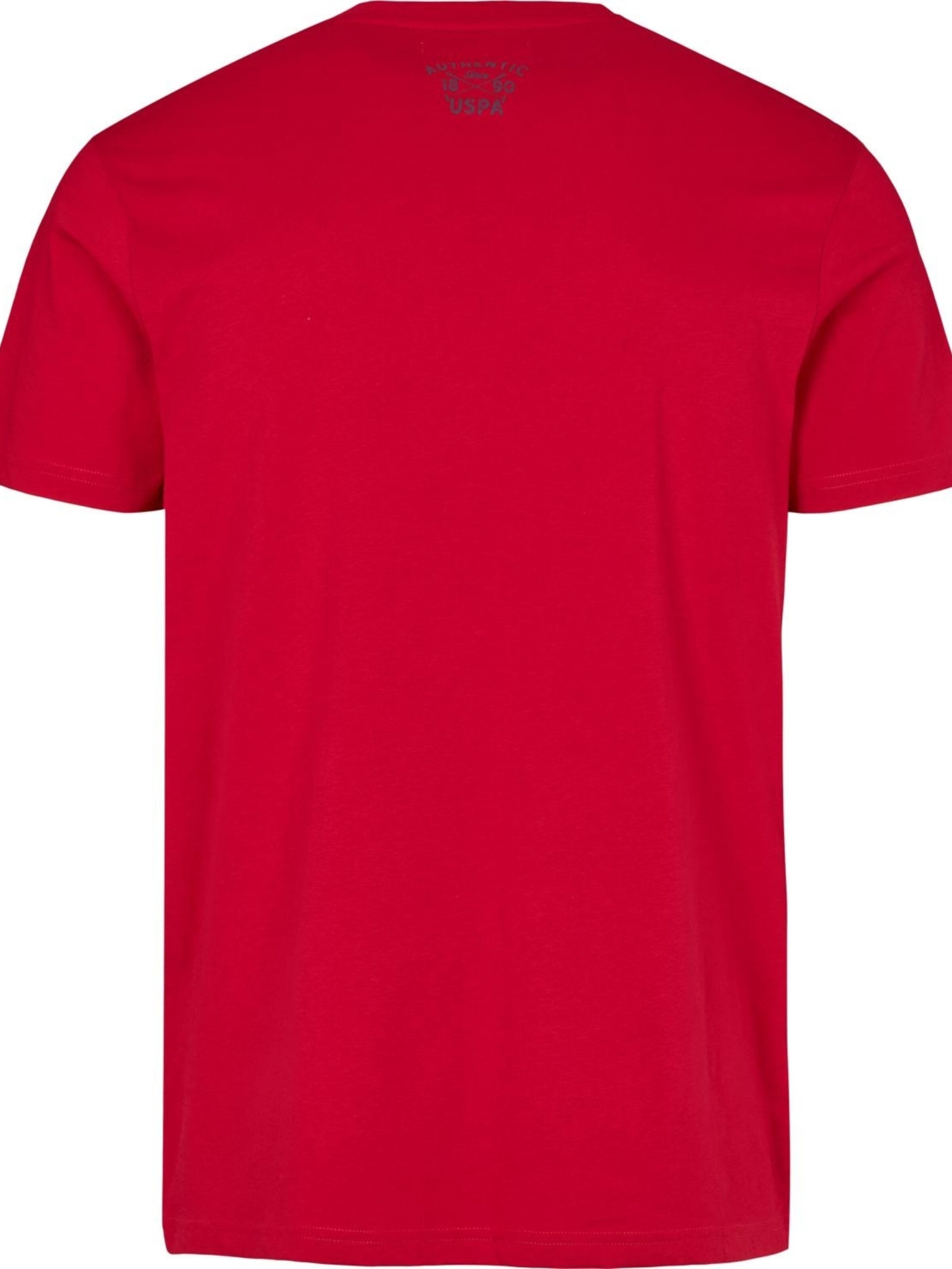 U.S. POLO ASSN. T-Shirt 'Archibald' in Rot