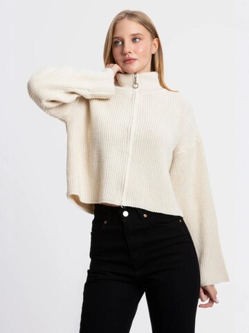Hiccup Oversized cardigan in White