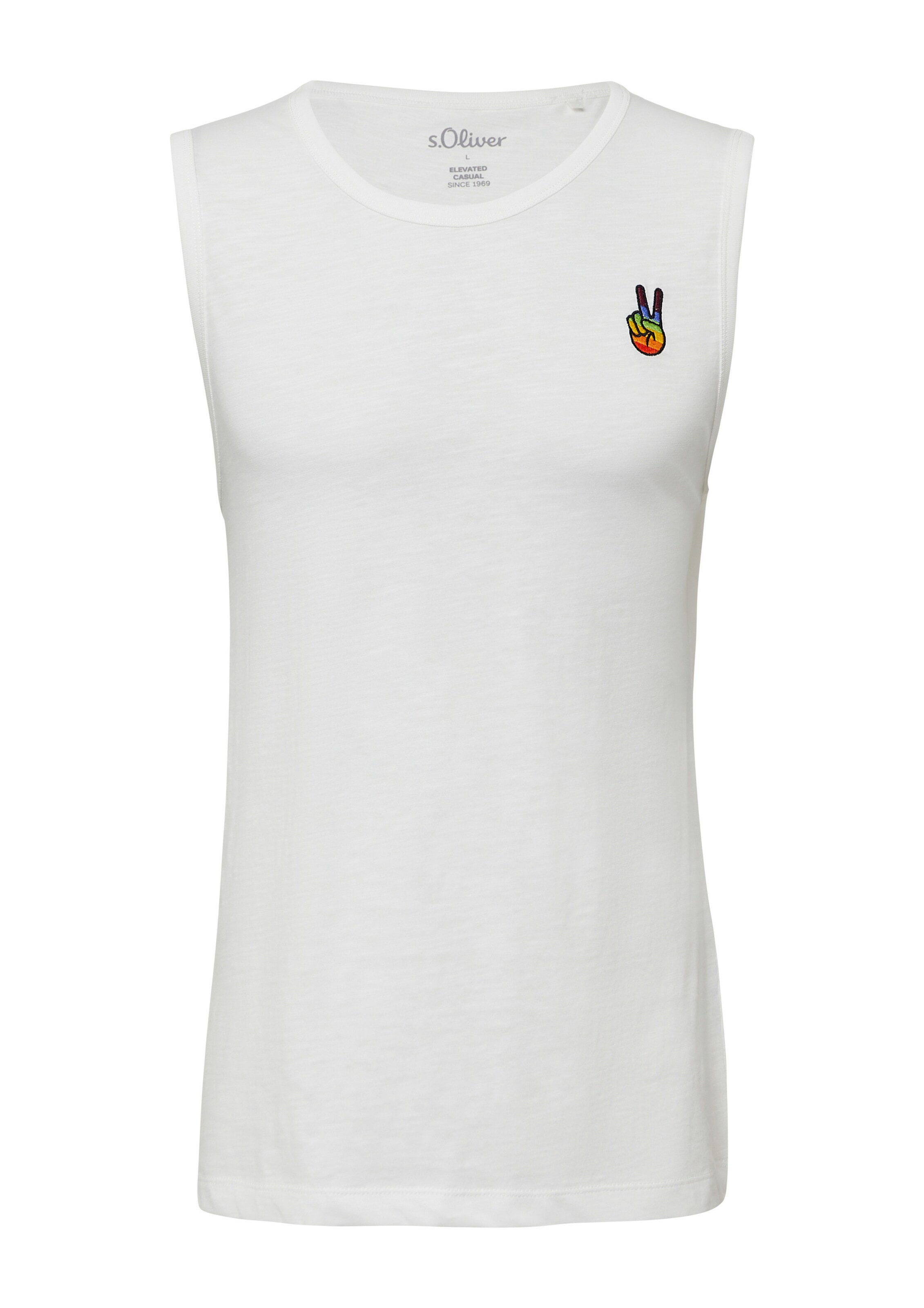 s.Oliver Shirt in Wit: voorkant