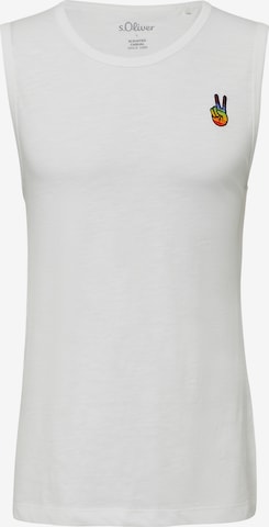 T-Shirt s.Oliver en blanc : devant