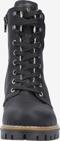 Rieker Lace-Up Boots in Black