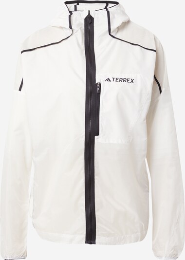 ADIDAS TERREX Outdoor Jacket 'Agravic Windweave' in Black / White, Item view
