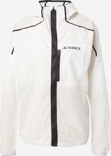 ADIDAS TERREX Outdoor jacket 'Agravic Windweave' in Black / White, Item view