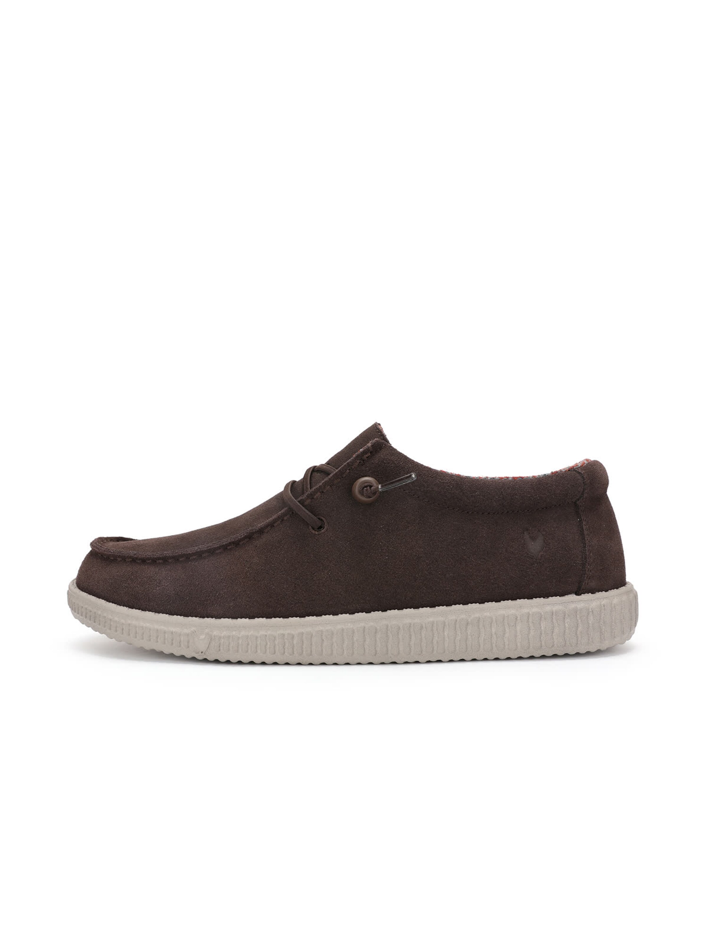 Walk In Pitas Moccasin 'Wallabi' in Brown: front