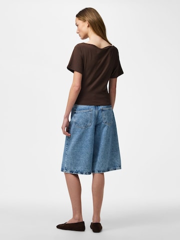 PIECES Shirt 'PCSirene' in Brown