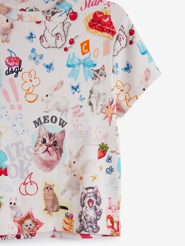 Desigual T-shirt i vit