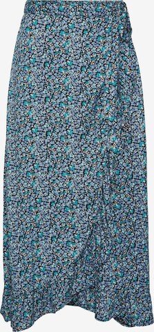 Pieces Tall Rok in Blauw: voorkant