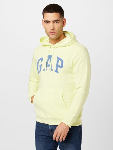 Sweat-shirt GAP en jaune : devant