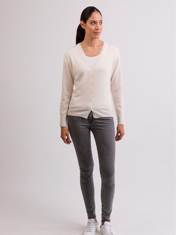 Cardigan CASH-MERE.CH en blanc