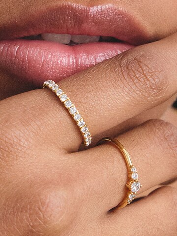 Thomas Sabo Ring mit weißem Zirkonia in Gold