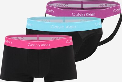 Slip Calvin Klein Underwear di colore blu chiaro / rosa / nero / bianco, Visualizzazione prodotti