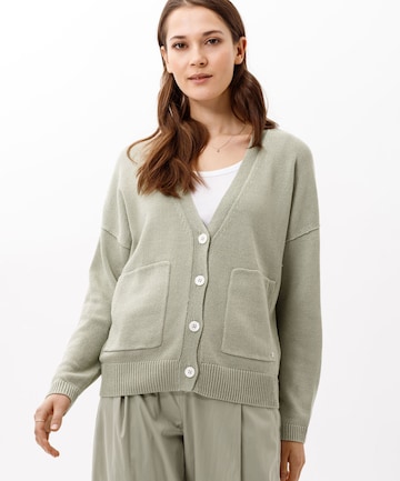 BRAX Knit Cardigan 'Alicia' in Green: front